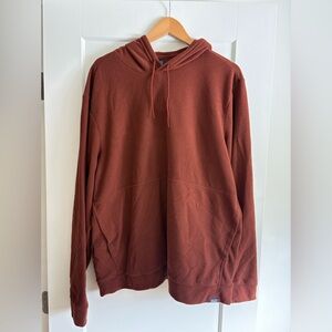 Patagonia Men's lightweight fleece Brick Red Hoodie